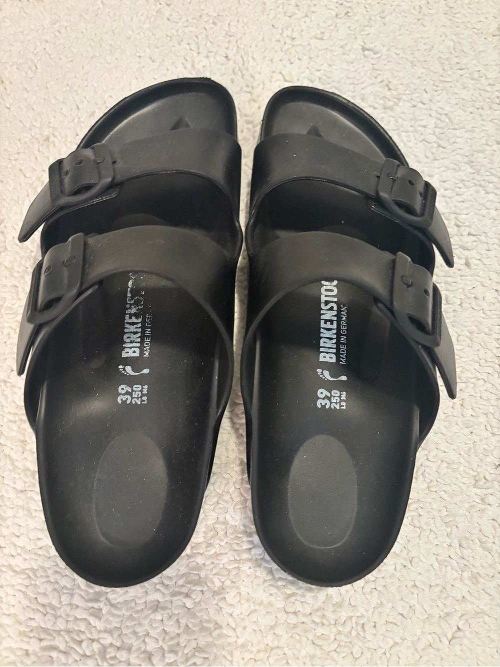 Birkenstock Arizona Black Two-Buckle EVA Sandals
